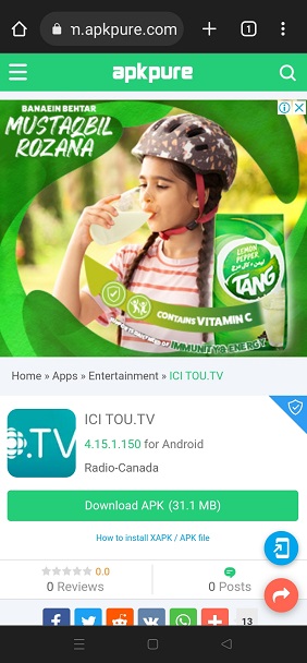 how-to-watch-tou-tv-in-ireland-on-mobile-step-3