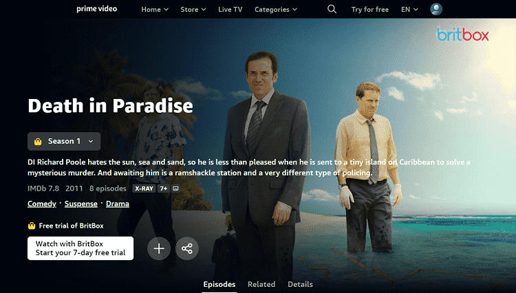 watch-death-in-paradise-in-ireland-amazon-prime-video