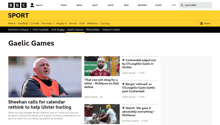 watch-gaa-games-from-anywhere-bbc-sport
