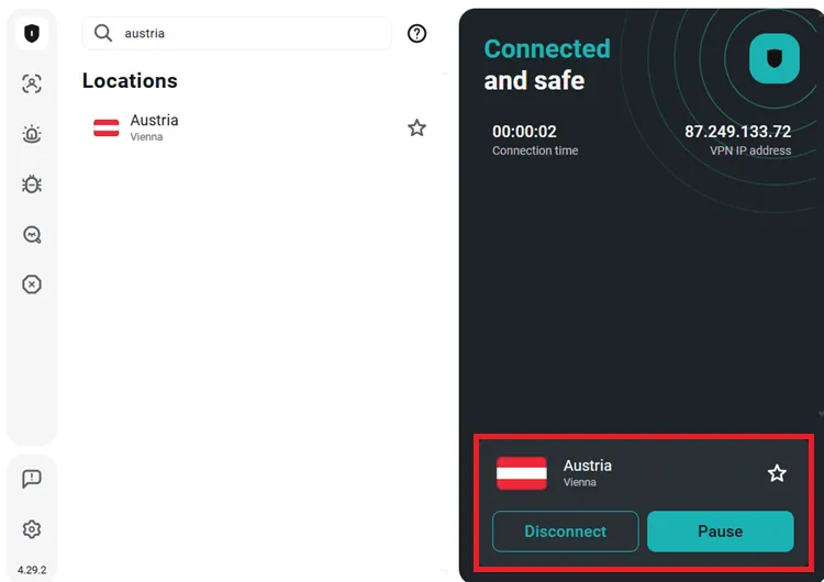 Surfshark-VPN-Austria-Server