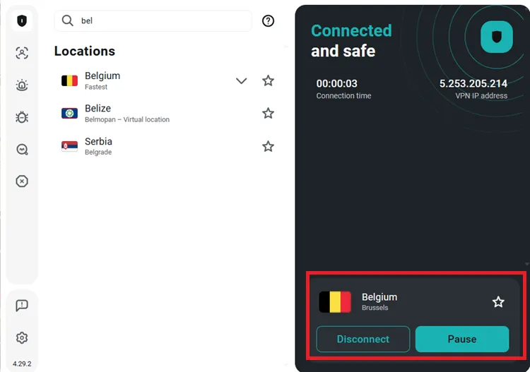 Surfshark-VPN-Belgium-Server