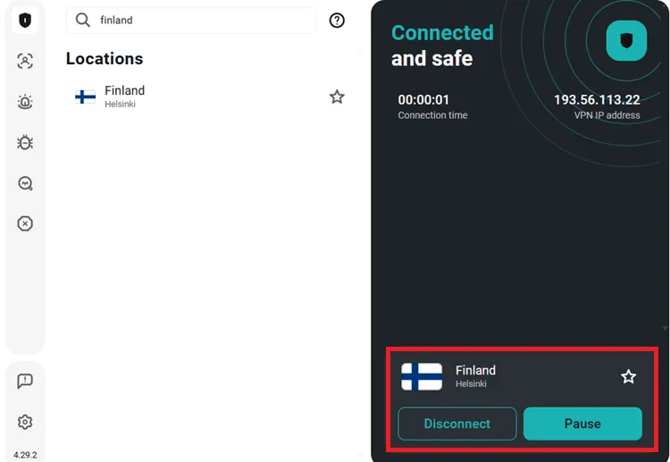 Surfshark-VPN-Finland-Server