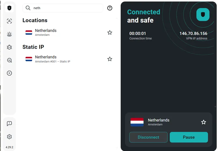 Surfshark-VPN-Netherlands-Server