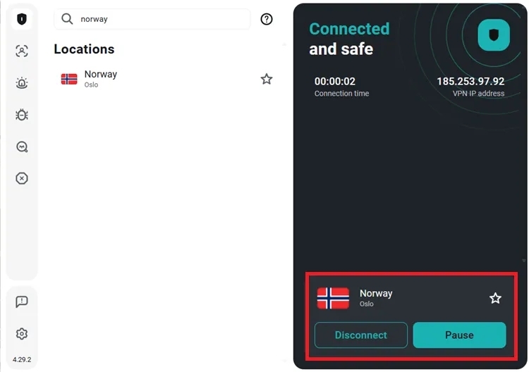 Surfshark-VPN-Norway-Server