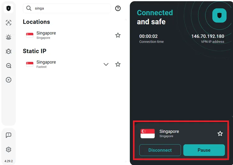 Surfshark-VPN-Singapore-Server