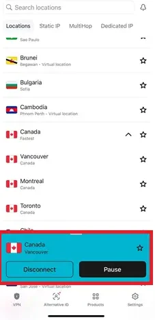 Surfshark-Canada-Mobile