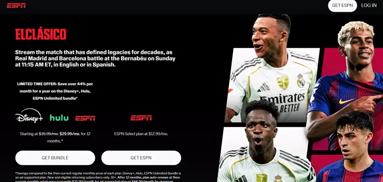 Watch-barcelona-vs-real-madrid-in-Ireland-ESPN