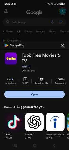 how-to-watch-tubi-tv-on-mobile-in-ireland-step-3