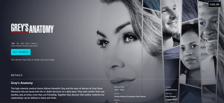 watch-grey's-anatomy-in-ireland-disney+
