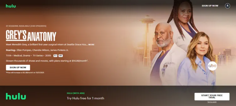 watch-grey's-anatomy-in-ireland-hulu
