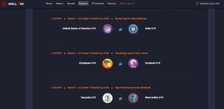 watch-icc-men's-under-19-world-cup-in-ireland-willow